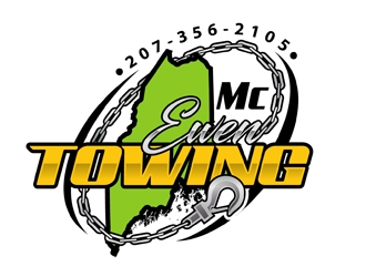 McEwen Towing logo design by DreamLogoDesign