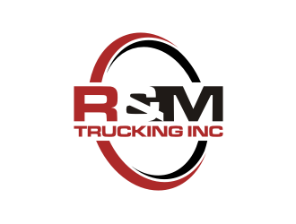 R&M Trucking Inc logo design by rief