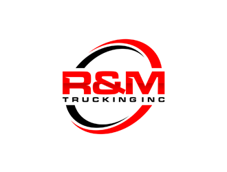 R&M Trucking Inc logo design by ndaru