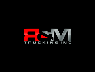 R&M Trucking Inc logo design by ndaru