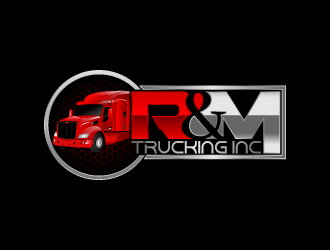 R&M Trucking Inc logo design by fastsev