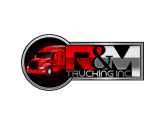 R&M Trucking Inc logo design by fastsev