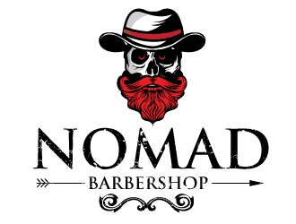Nomad BarberShop logo design by logoguy