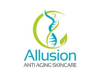 Allusion Anti Aging Skincare logo design by ingepro