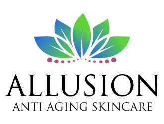 Allusion Anti Aging Skincare logo design by jetzu