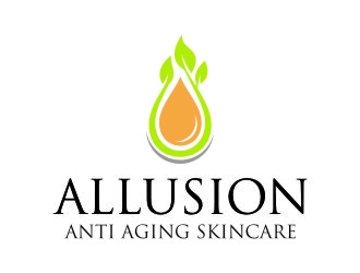 Allusion Anti Aging Skincare logo design by jetzu