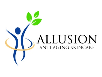 Allusion Anti Aging Skincare logo design by jetzu