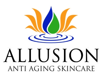 Allusion Anti Aging Skincare logo design by jetzu