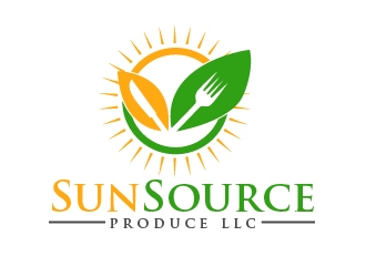 SunSource Produce LLC logo design by shravya