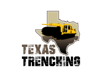 Texas Trenching  logo design by Kruger