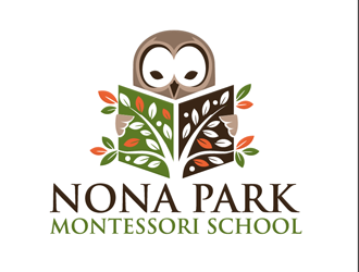 Nona Park Montessori School logo design by megalogos