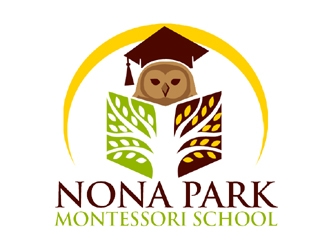 Nona Park Montessori School logo design by ingepro