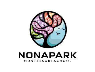 Nona Park Montessori School logo design by nehel