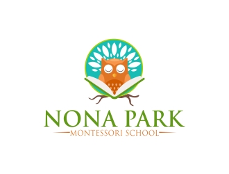 Nona Park Montessori School logo design by DanizmaArt