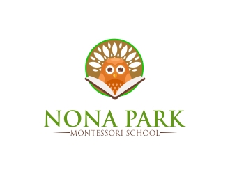 Nona Park Montessori School logo design by DanizmaArt