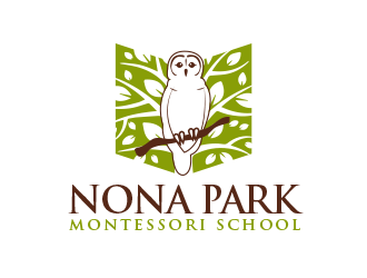 Nona Park Montessori School logo design by BeDesign