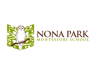 Nona Park Montessori School logo design by BeDesign