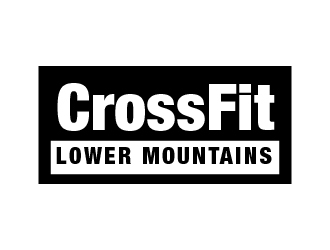 Crossfit lower mountains logo design by cybil