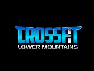 Crossfit lower mountains logo design by desynergy
