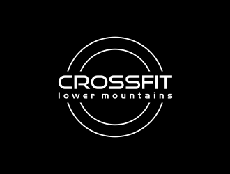 Crossfit lower mountains logo design by santrie