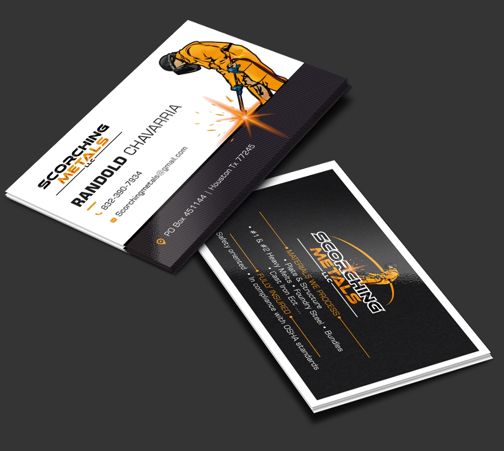 Scorching Metals LLC  logo design by DreamLogoDesign