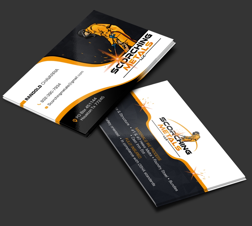 Scorching Metals LLC  logo design by DreamLogoDesign