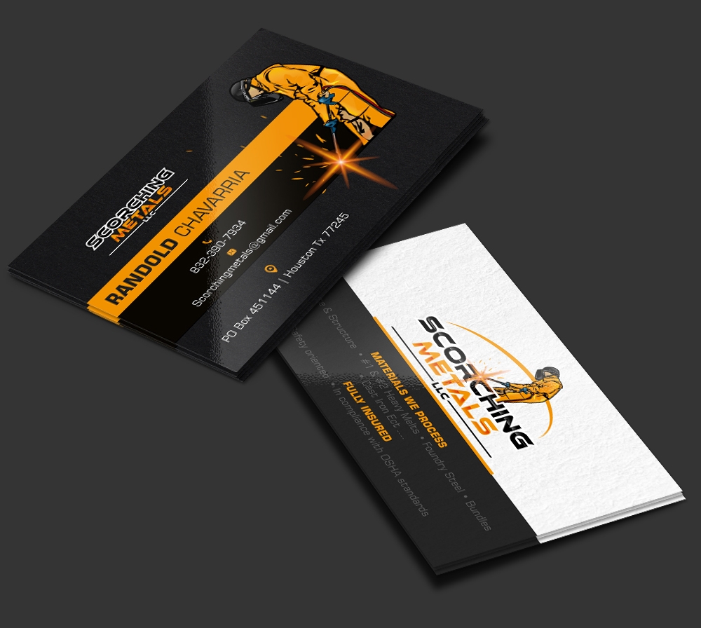 Scorching Metals LLC  logo design by DreamLogoDesign