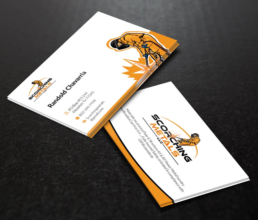 Scorching Metals LLC  logo design by DreamLogoDesign