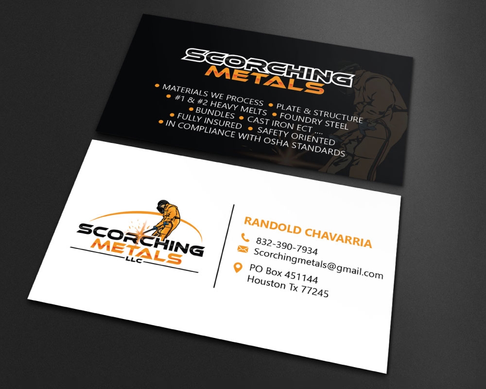 Scorching Metals LLC  logo design by Boomstudioz