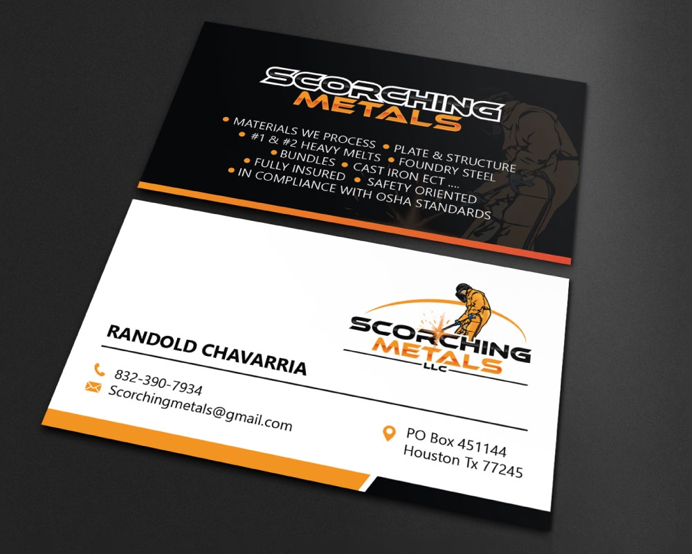Scorching Metals LLC  logo design by Boomstudioz