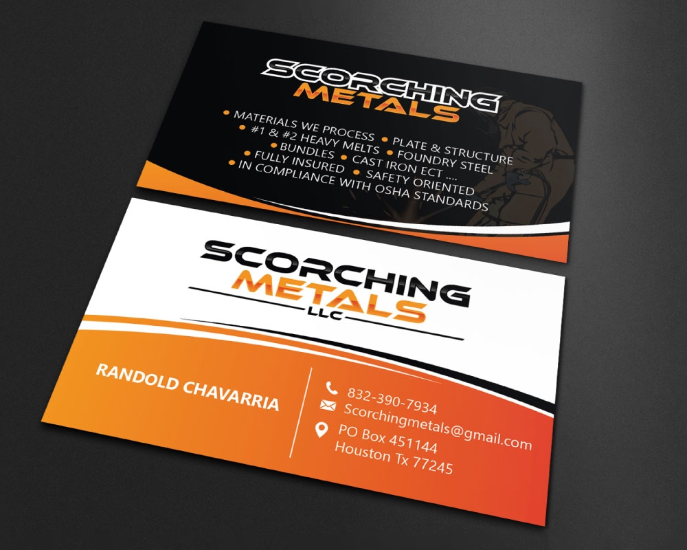 Scorching Metals LLC  logo design by Boomstudioz
