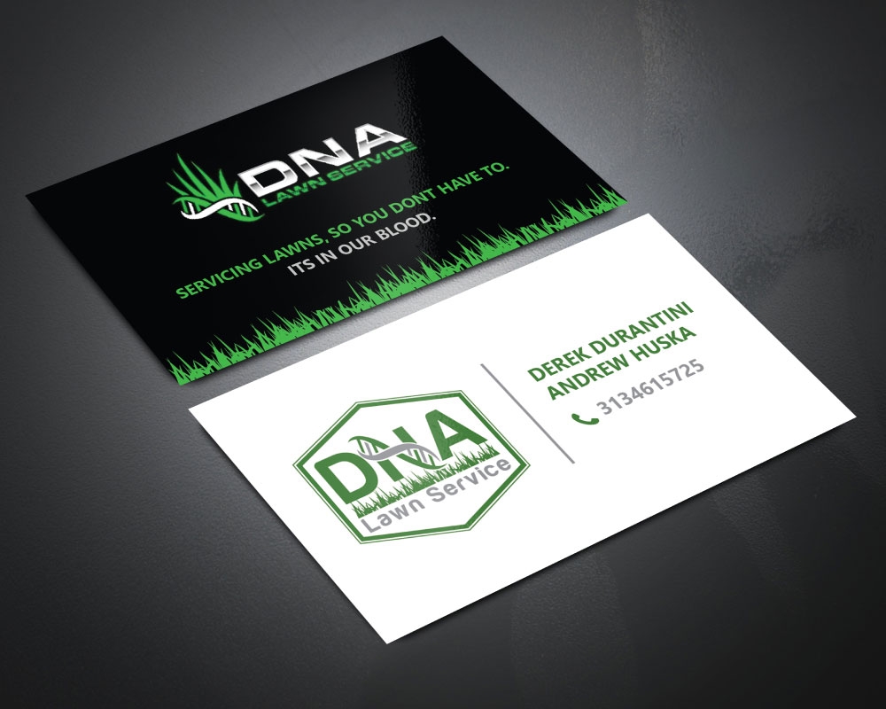 DNA Lawn Service logo design by Boomstudioz