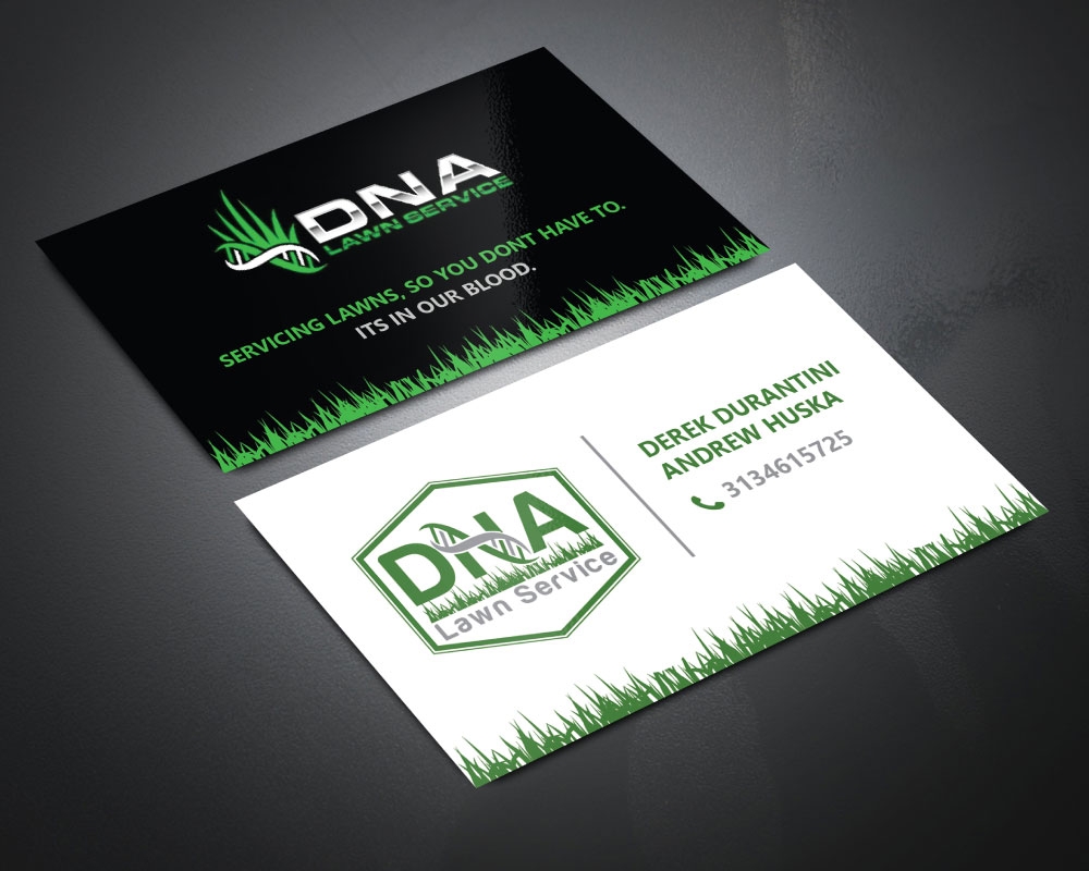 DNA Lawn Service logo design by Boomstudioz