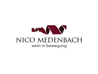 nico medenbach - wein in bewegung logo design by yippiyproject