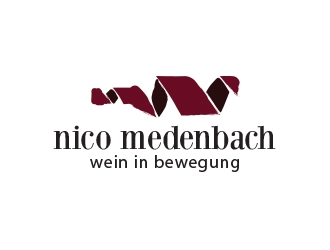 nico medenbach - wein in bewegung logo design by yippiyproject