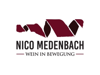 nico medenbach - wein in bewegung logo design by yippiyproject