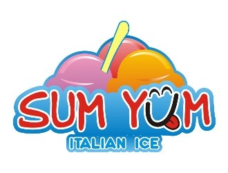Sum Yum Italian Ice logo design by rizuki