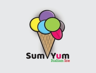 Sum Yum Italian Ice logo design by GologoFR