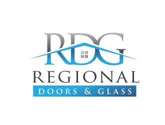 Regional Doors & Glass logo design by REDCROW