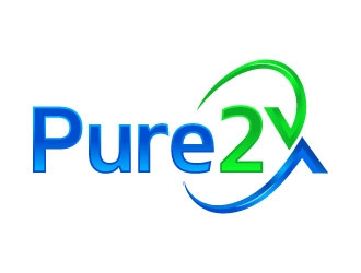 Pure2X logo design by DesignPal
