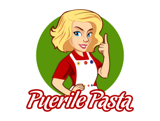 Puerile Pasta logo design by JessicaLopes