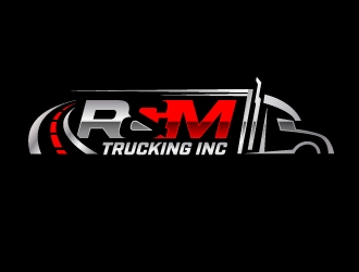 R&M Trucking Inc logo design by jaize