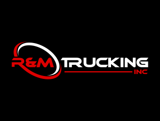 R&M Trucking Inc logo design by creator_studios