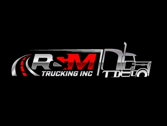 R&M Trucking Inc logo design by jaize