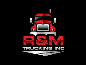 R&M Trucking Inc logo design by zakdesign700