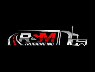 R&M Trucking Inc logo design by jaize