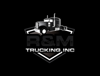R&M Trucking Inc logo design by zakdesign700