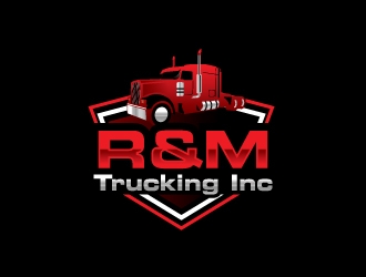 R&M Trucking Inc logo design by zakdesign700