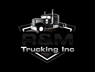 R&M Trucking Inc logo design by zakdesign700