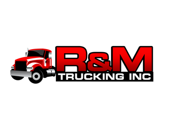 R&M Trucking Inc logo design by kunejo